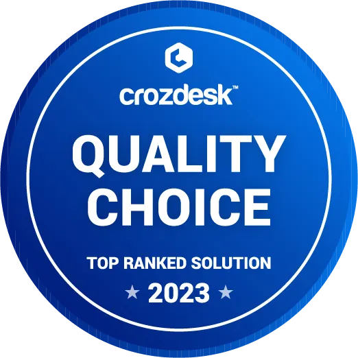 crozdesk quality choice 2023 award