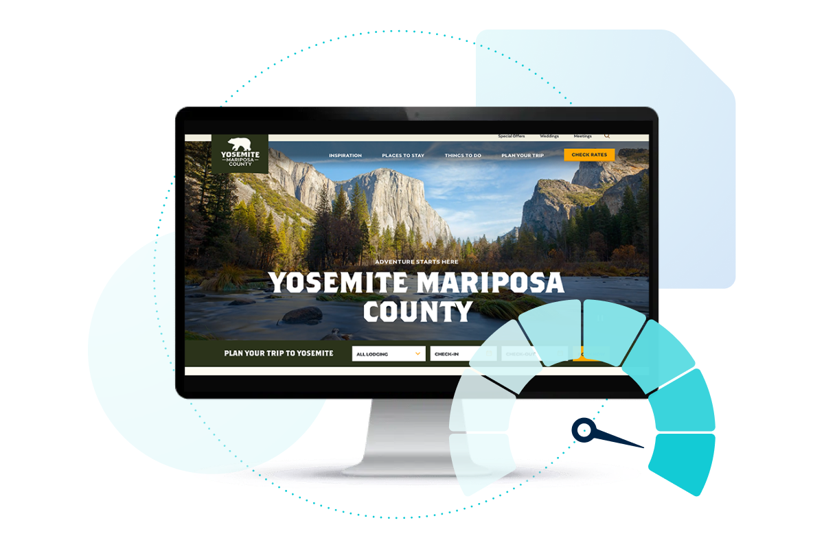 Monitor with Yosemite site showing