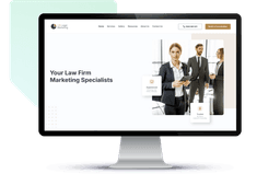 Screenshot of the Lift Legal website displayed in a computer monitor