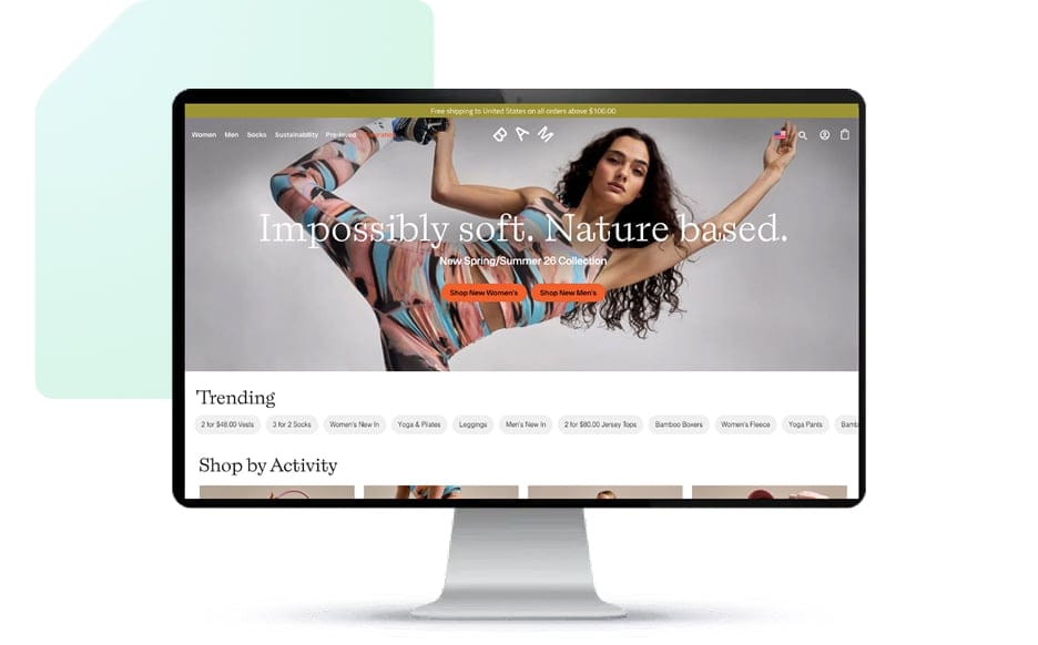 Bamboo Clothing website