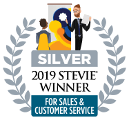 2019 Silver Stevie Winner for Sales & Customer Service