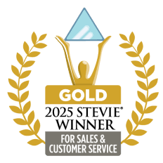 2025 Gold Stevie Winner for Sales & Customer Service