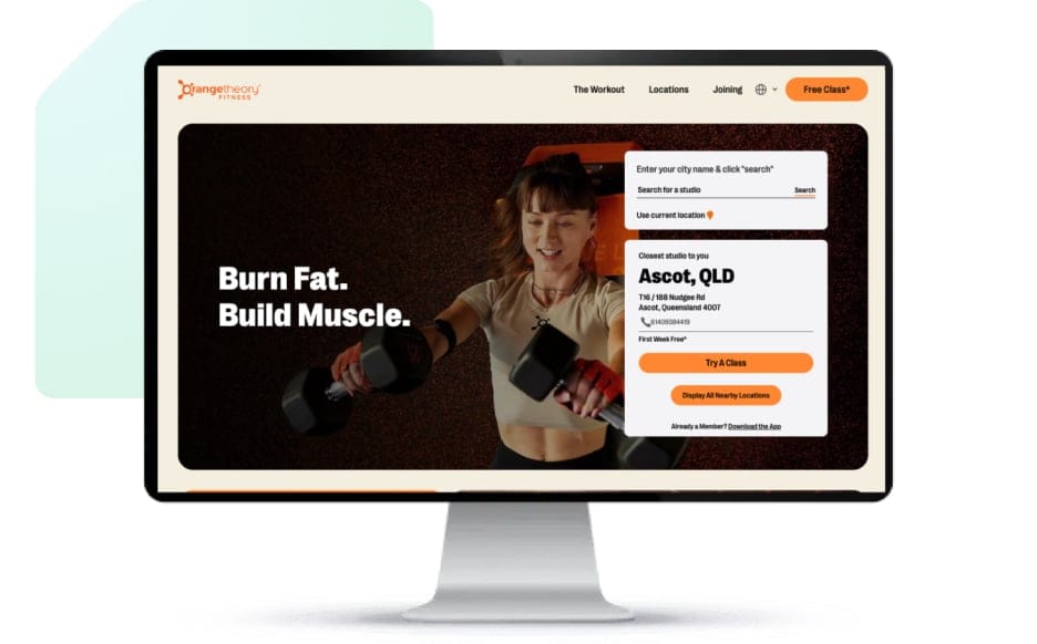 Orange Theory website by BCF