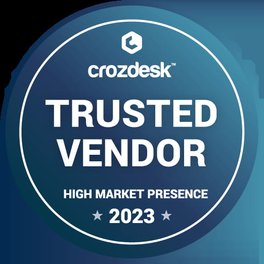 crozdesk trusted vendor 2023 award