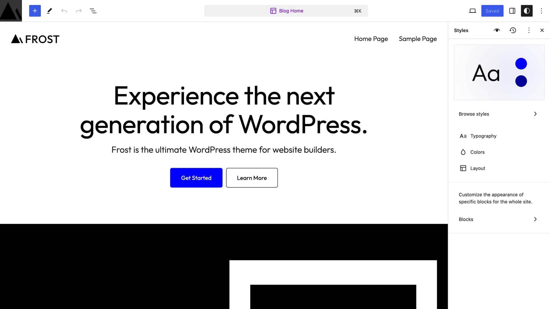 WordPress features