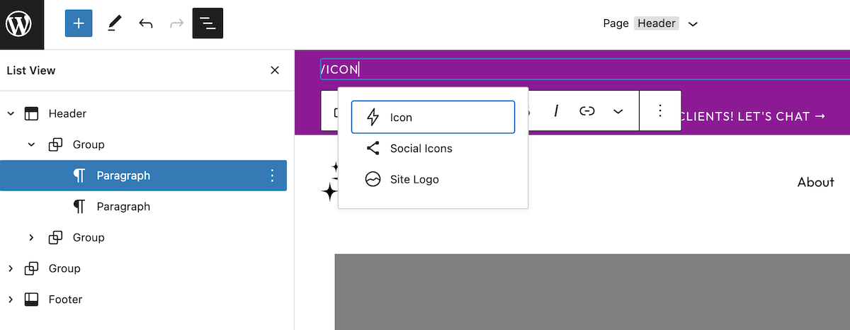 Learn how to create a simple top call-to-action bar with WordPress blocks using full site editing through the Site Editor.