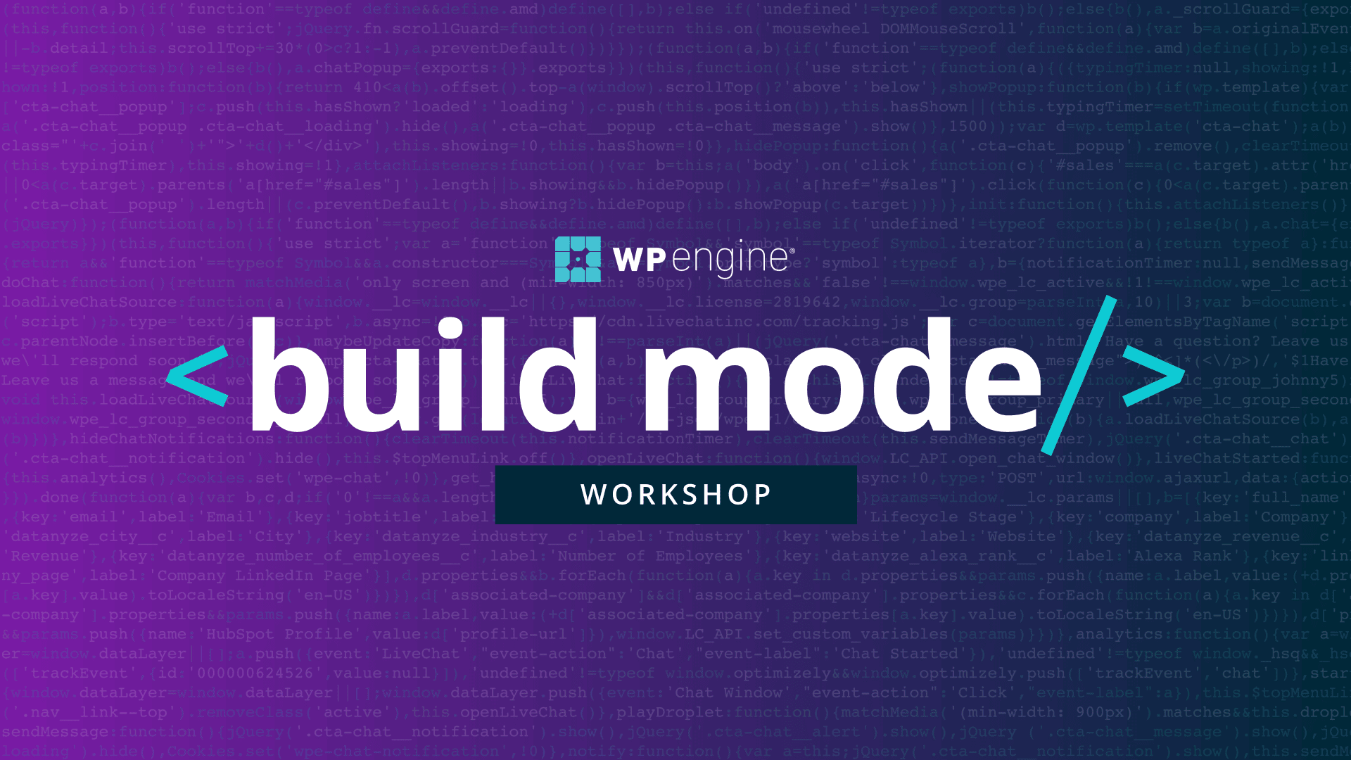 Build Mode Workshop – November 2022