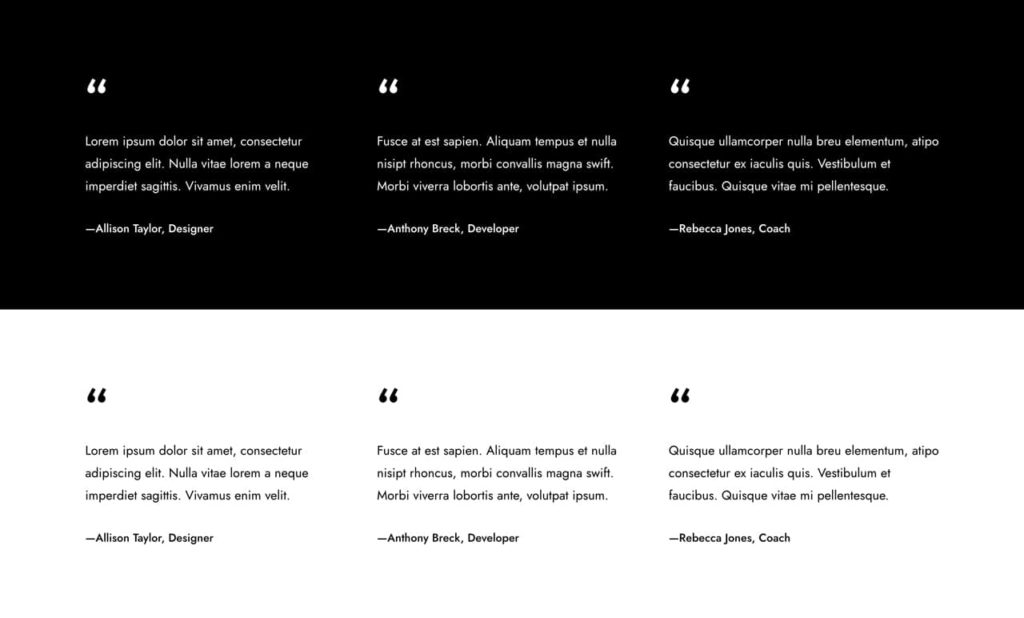 Testimonials - Frost WordPress Theme