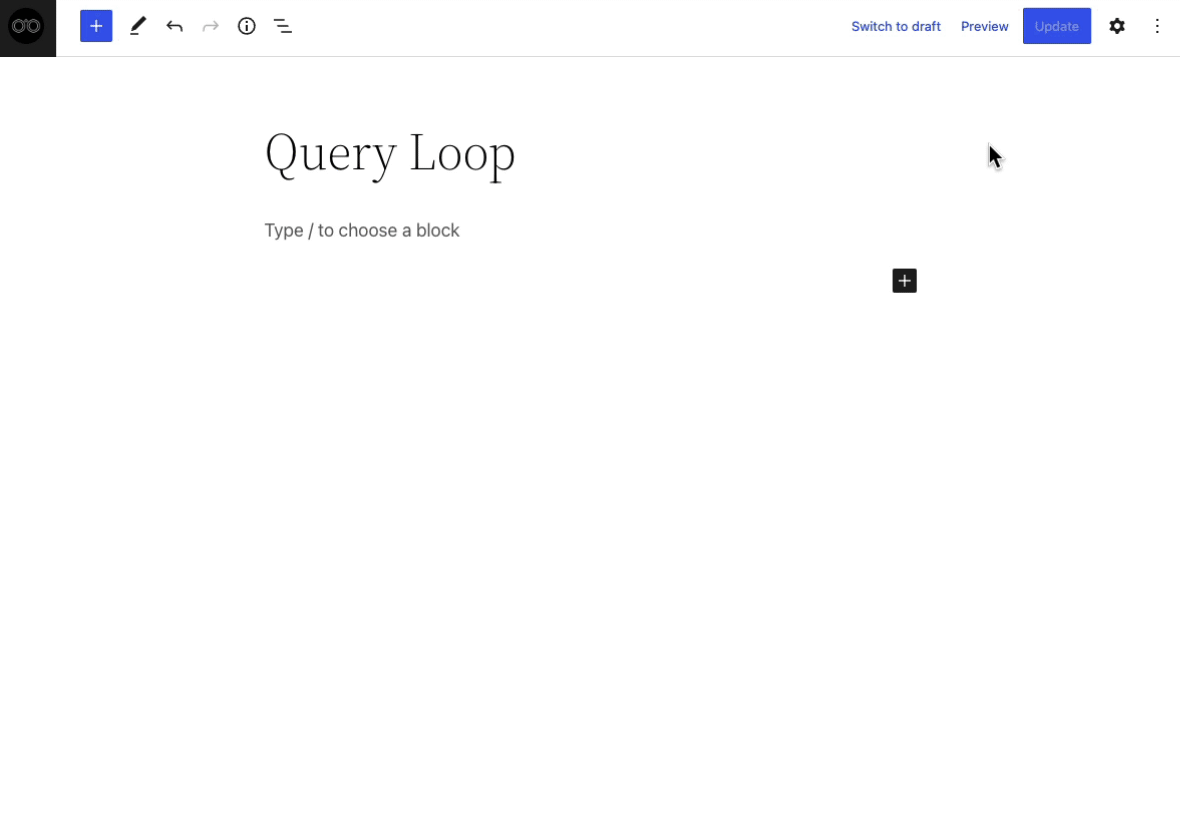 Query Loop contextual block patterns in the Twenty Twenty-Two theme.