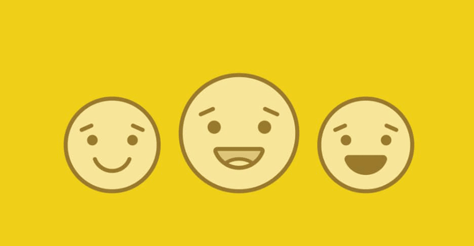 emoji-style art with different facial reactions