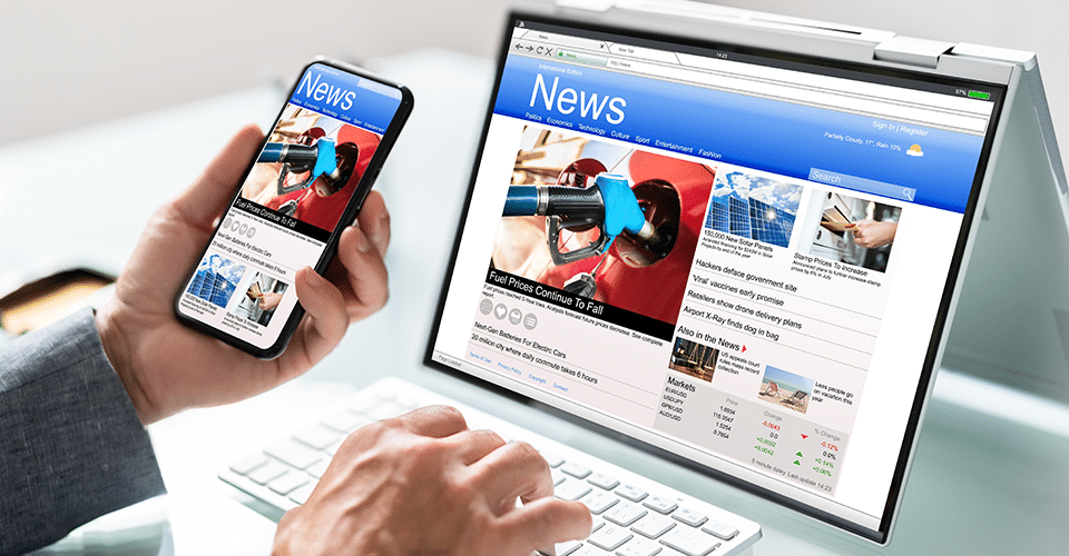 How to Make A WordPress Site Mobile Responsive. a person checks a website's mobile responsiveness