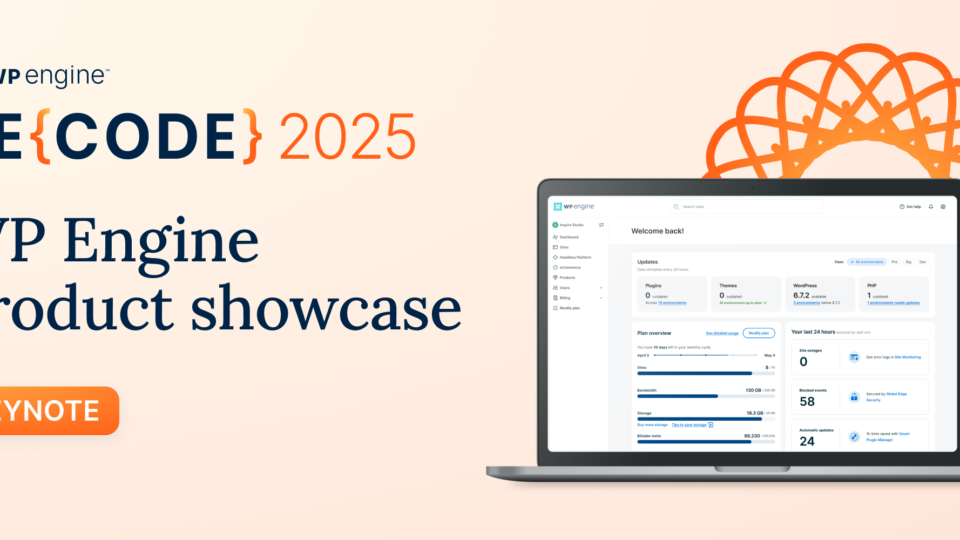 WP Engine product showcase