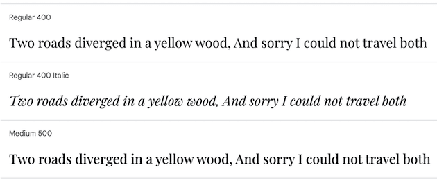 Playfair Display font