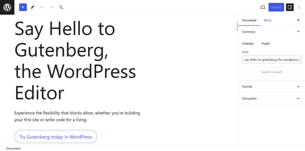 WordPress.org block builder demo page