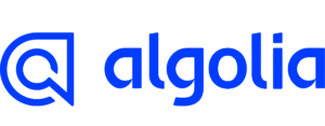 Algolia logo blue