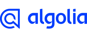 Algolia logo blue