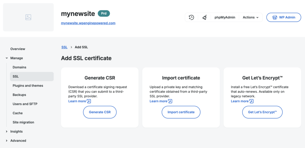 Securing a Website with SSL - Support Center