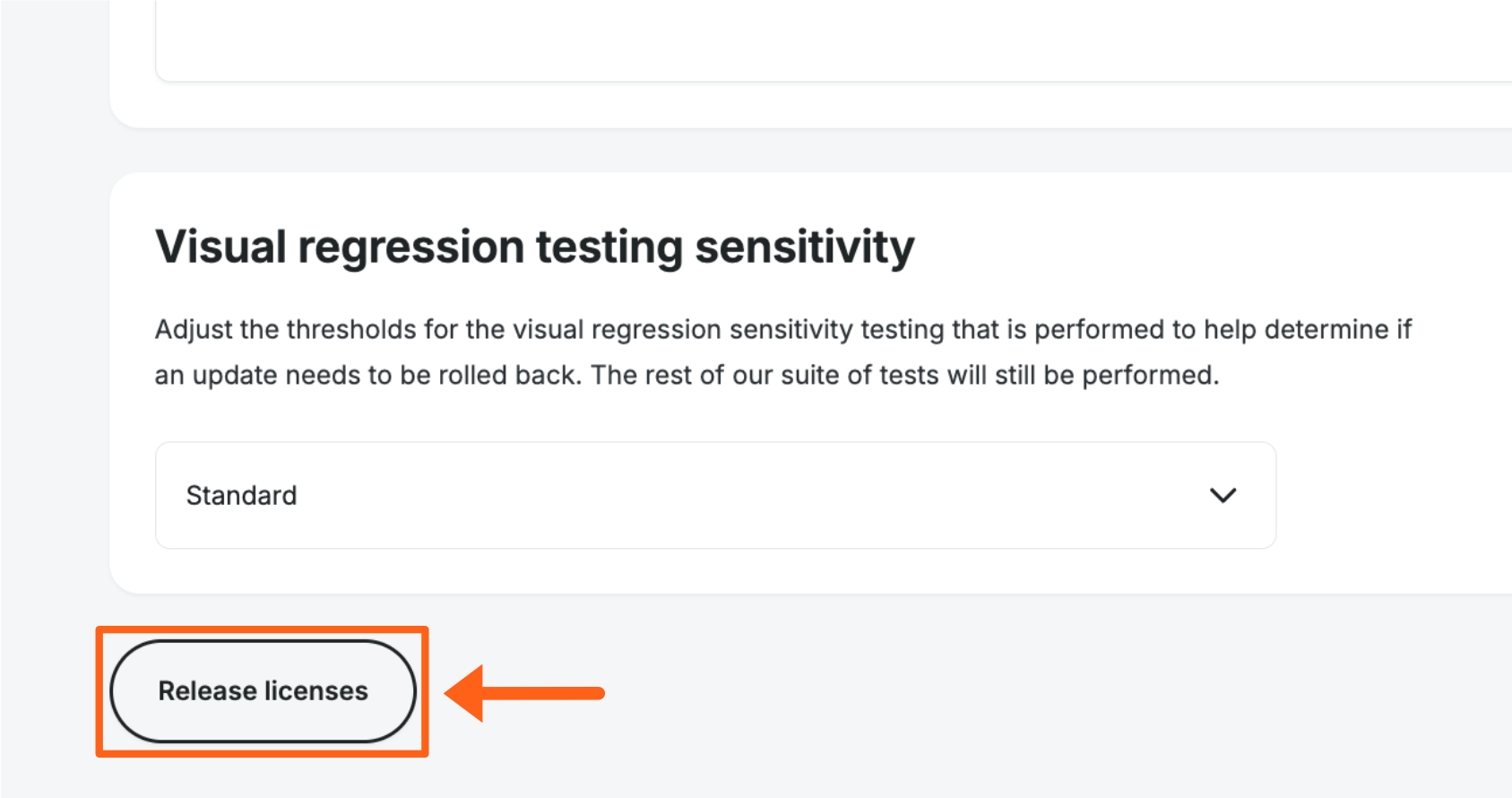 Screenshot of the Smart Plugin Manager product page in the WP Engine User Portal showing the option to release licenses.