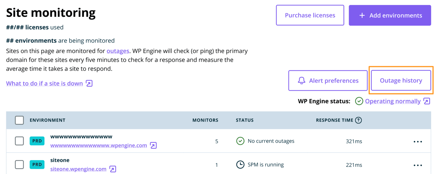 Site Monitoring Support Center