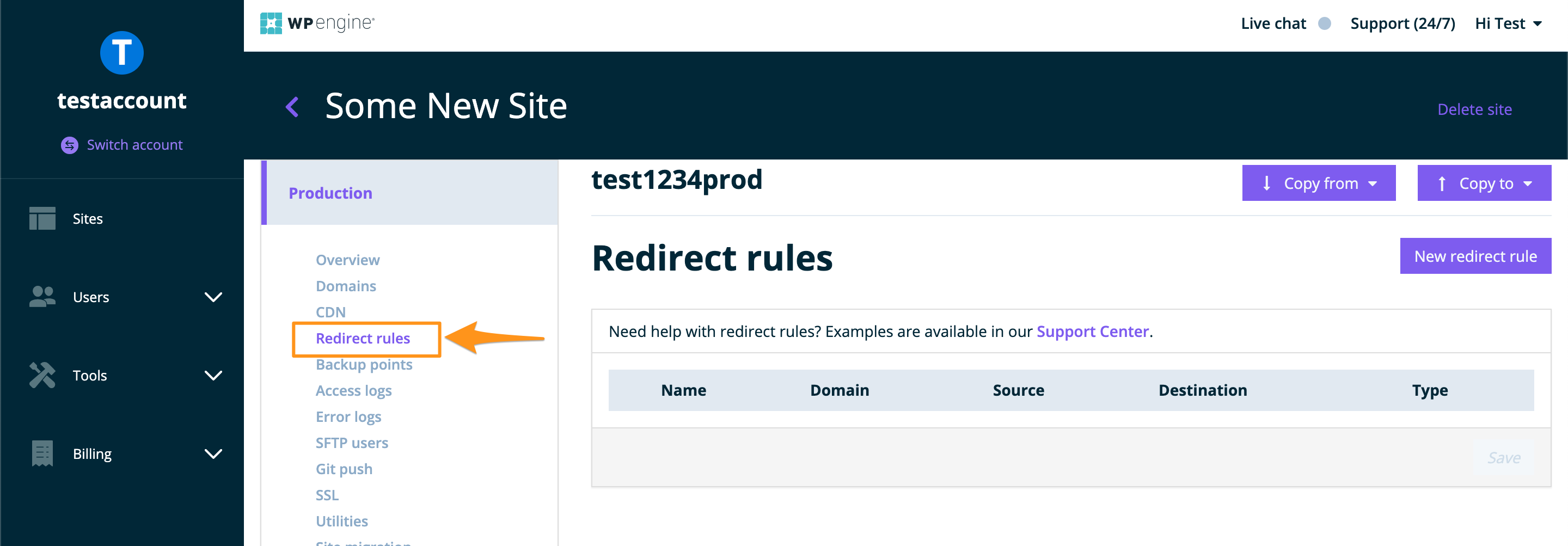 301 and 302 Redirect Rules - Support Center