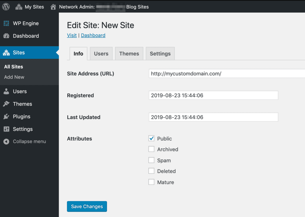 Wordpress Multisite Domain Mapping New Subsites And Multisite Custom Domains - Support Center