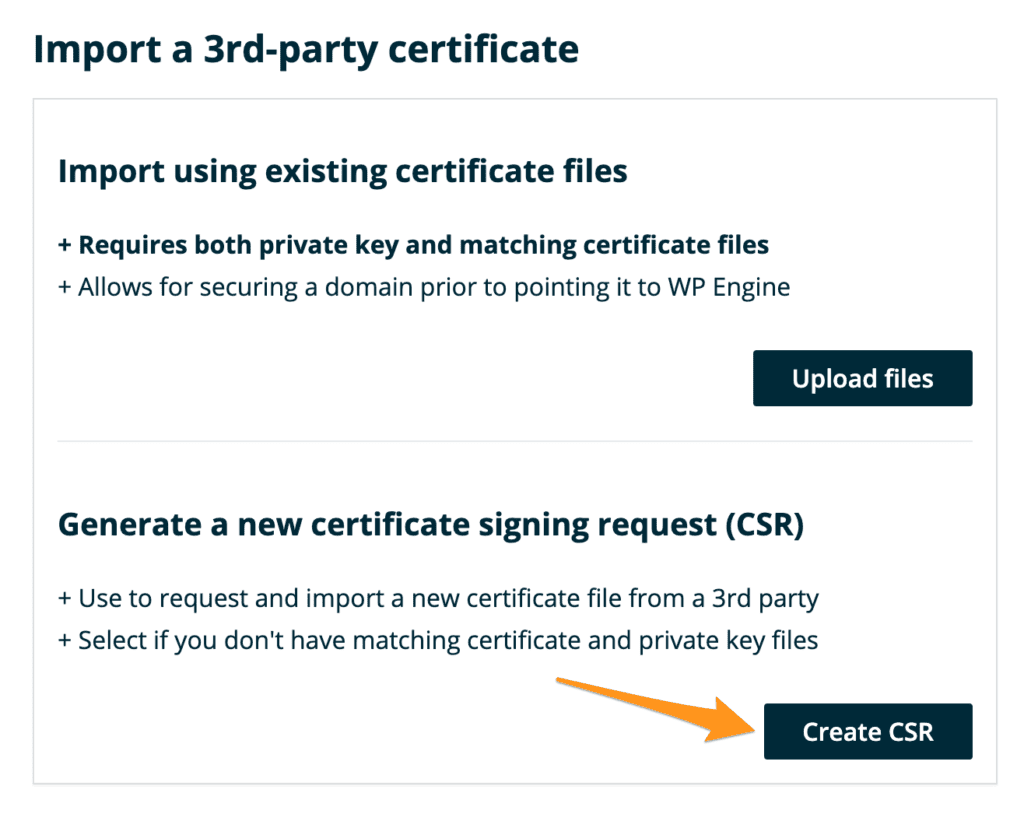 Generate private key based on csr