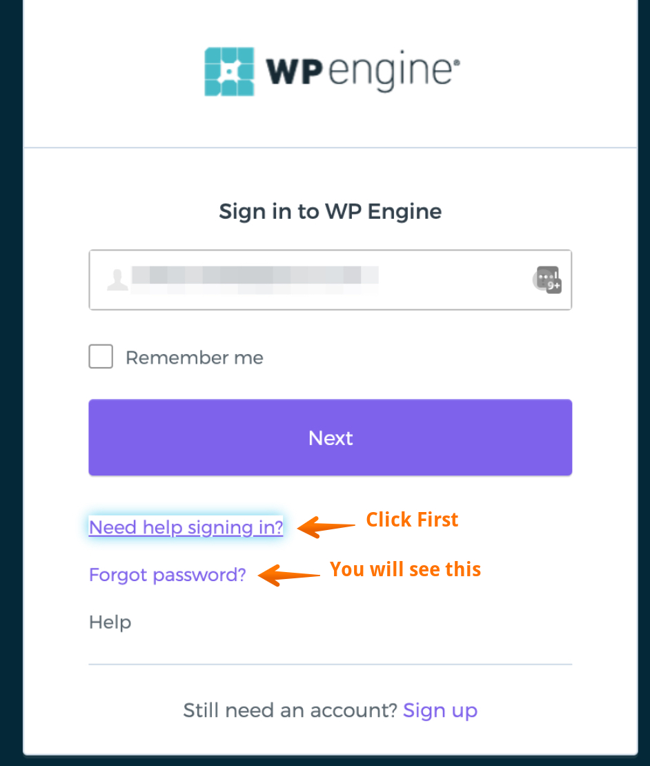 Reset User Portal Login Wp Engine