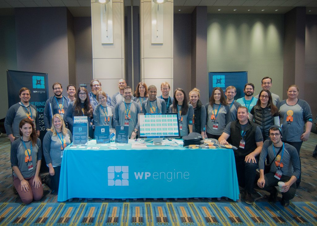 WordCamp US 2015 in Photos - The WP Engine team Photo © Kari Leigh Marucchi