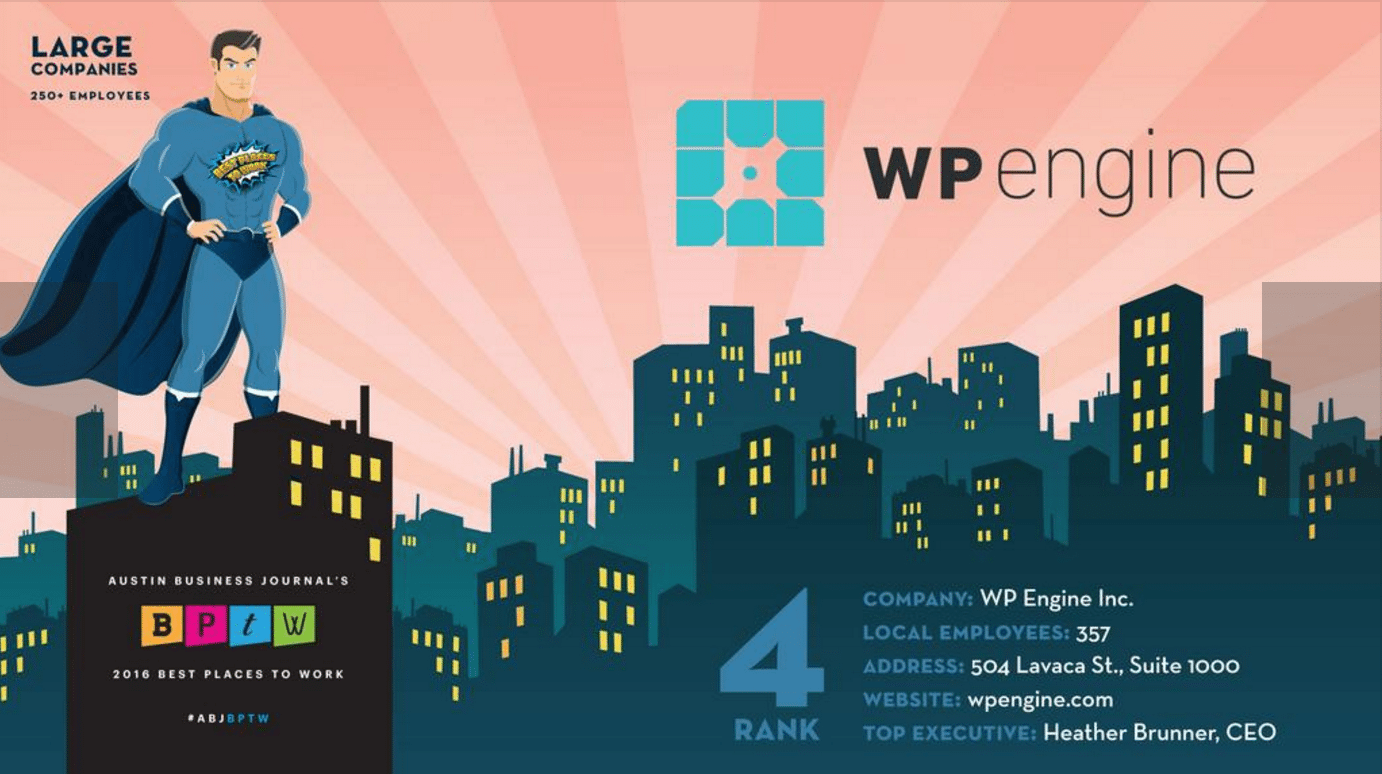 WP Engine Named Top Place To Work In Austin | utualloutulm