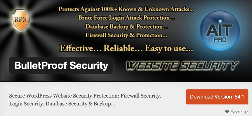 WordPress Security: BulletProof Security