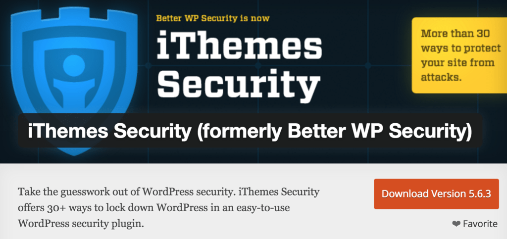 WordPress Security: iThemes Security