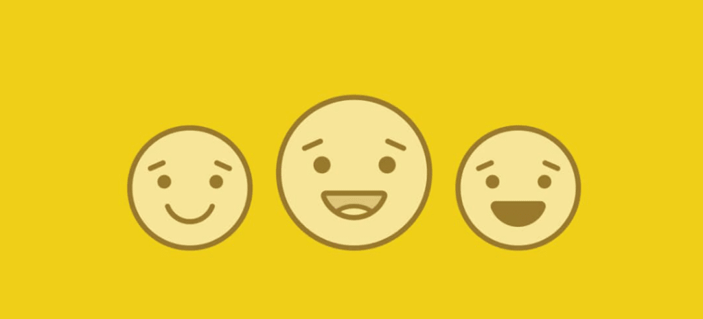 emoji-style art with different facial reactions