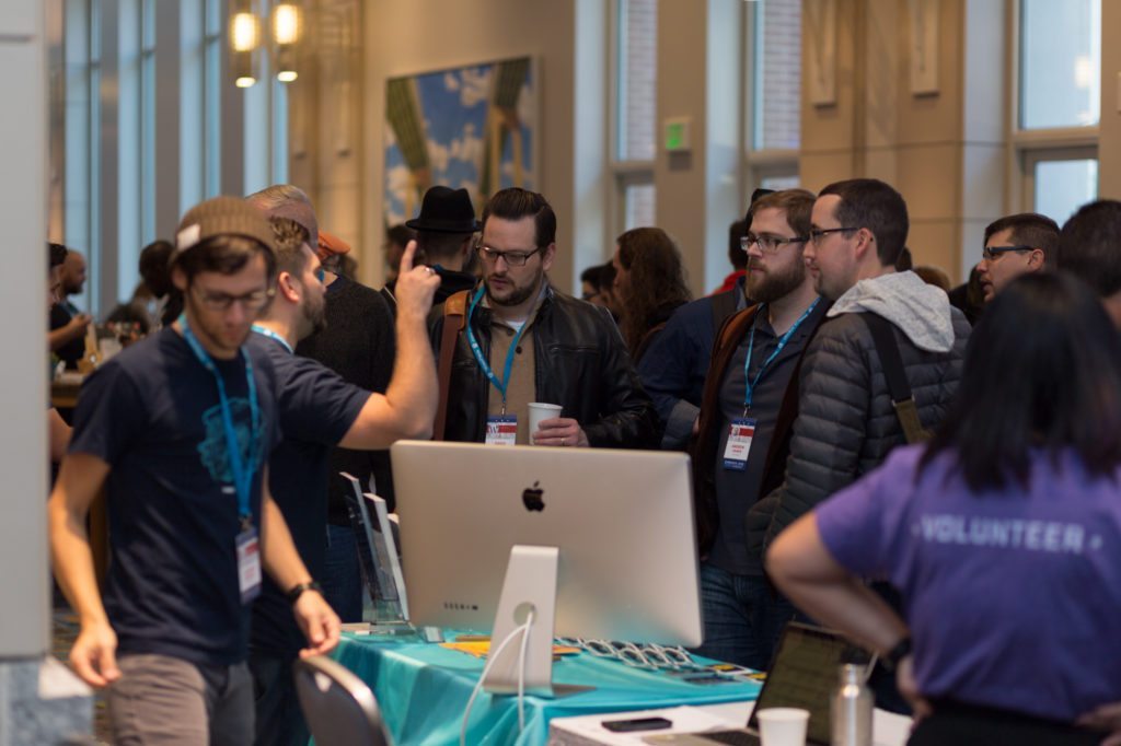 With 1,800-plus attendees, WCUS was a packed one! The WP Engine booth had constant interaction. 