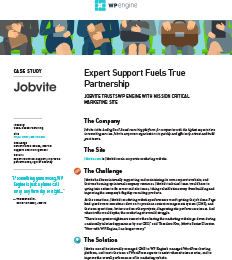 Expert Support Fuels True Partnership Between Jobvite and WP Engine