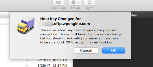 Updating Host Keys for Use with SFTP | WP Engine®