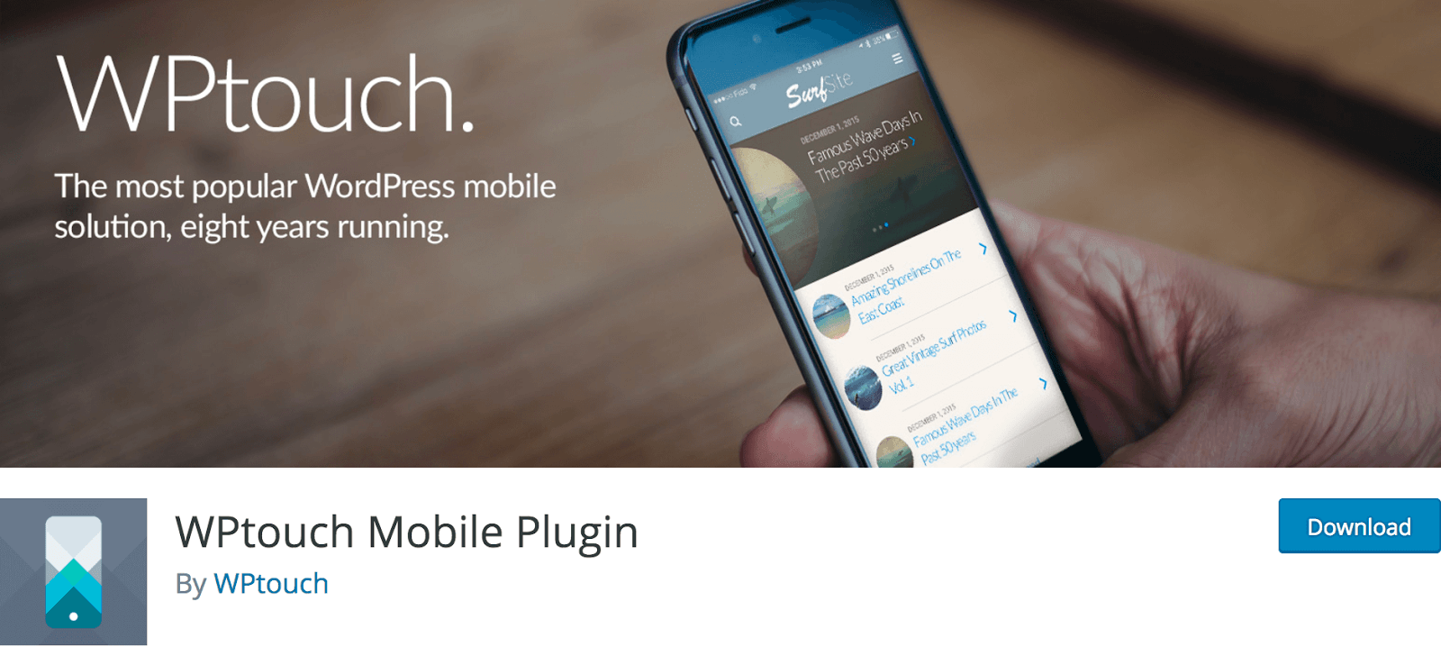 WPtouch WordPress Mobile Plugin