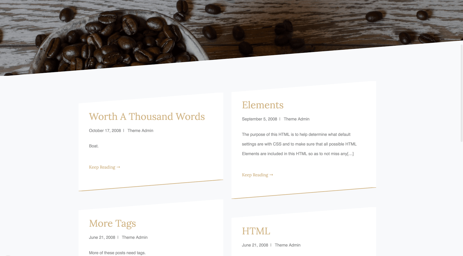 wordpress themes with columns