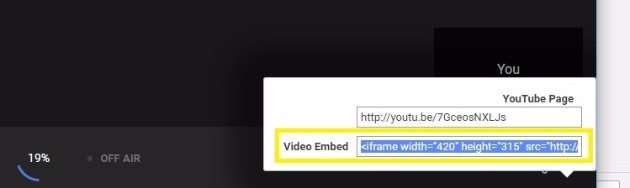embed live youtube videos in wordpress