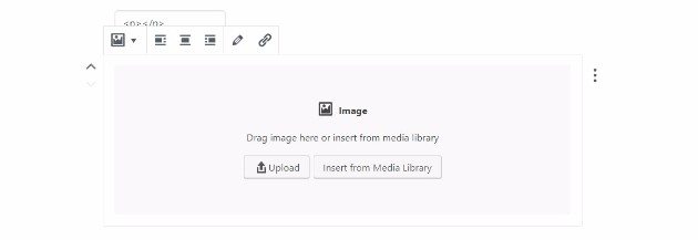 Gutenberg editing options and features