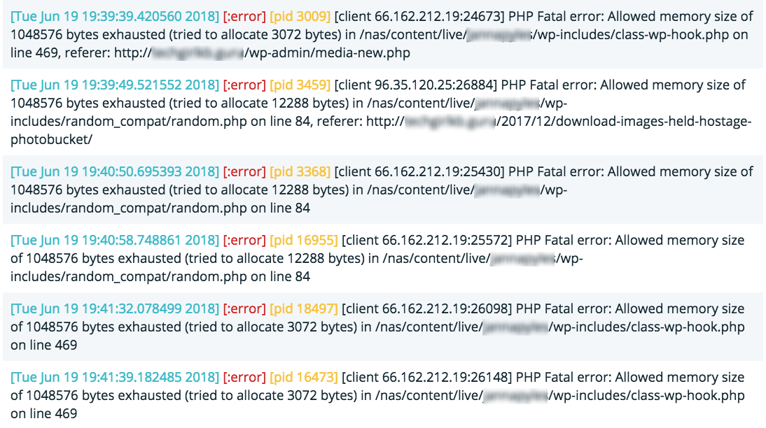 Allowed memory size of 134217728 bytes exhausted. Allowed Memory Size of php. Fatal Error: mem_Alloc failure for 3793920 bytes. Fatal Error: allowed Memory Size of WAMPSERVER.