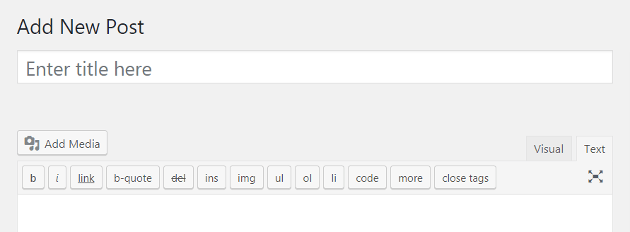 the text editor view of a new post in WordPress. fix WordPress formatting and alignment issues