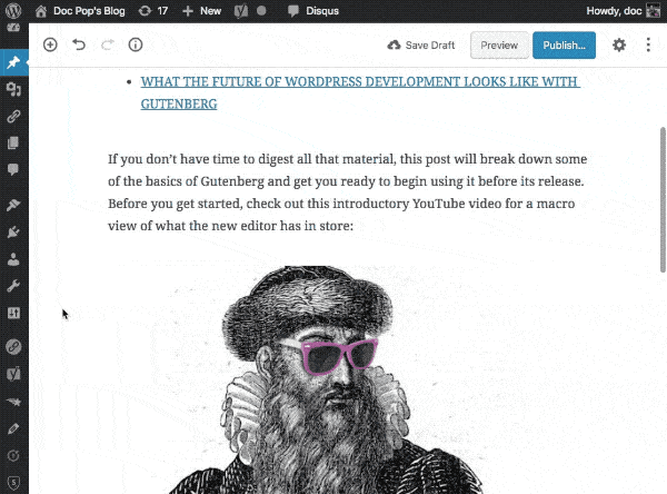 Gutenberg content blocks are easy to use