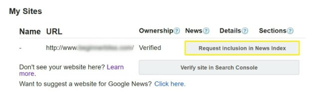 how to add to google news