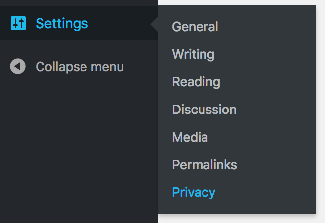Add a Privacy Policy in WordPress Theme