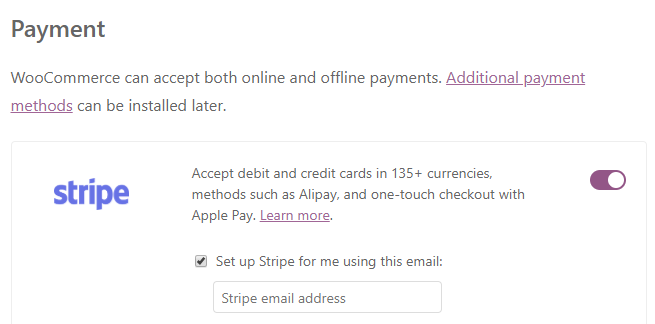 how to setup stripe for woocommerce