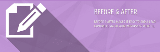 Before and After: Lead Capture Plugin for WordPress