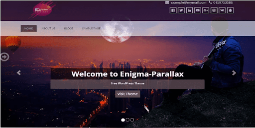 parallax theme