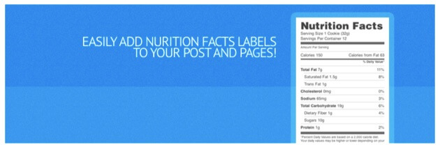 Easy Nutrition Facts Label Plugin