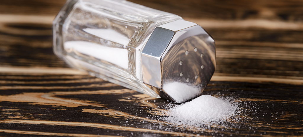 SALT keys. image depicts a salt shaker spilled on the table