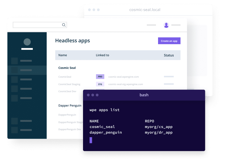 WP Engine Atlas Dashboard